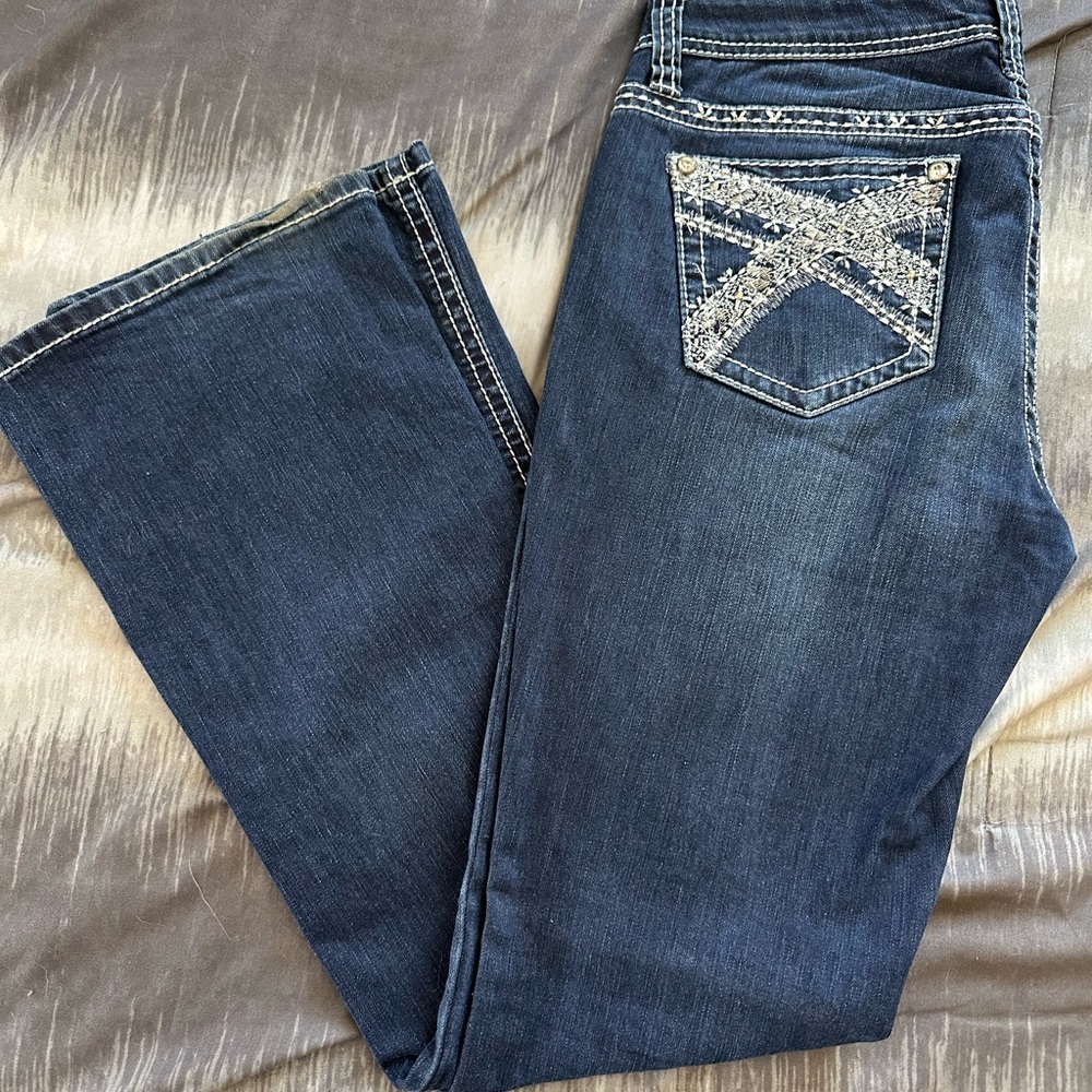 Shyanne Women's Denim with Embellished Pockets